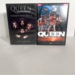 Queen DVD Lot (2) – Greatest Video Hits 1 & We Will Rock You DTS – Pre-Owned